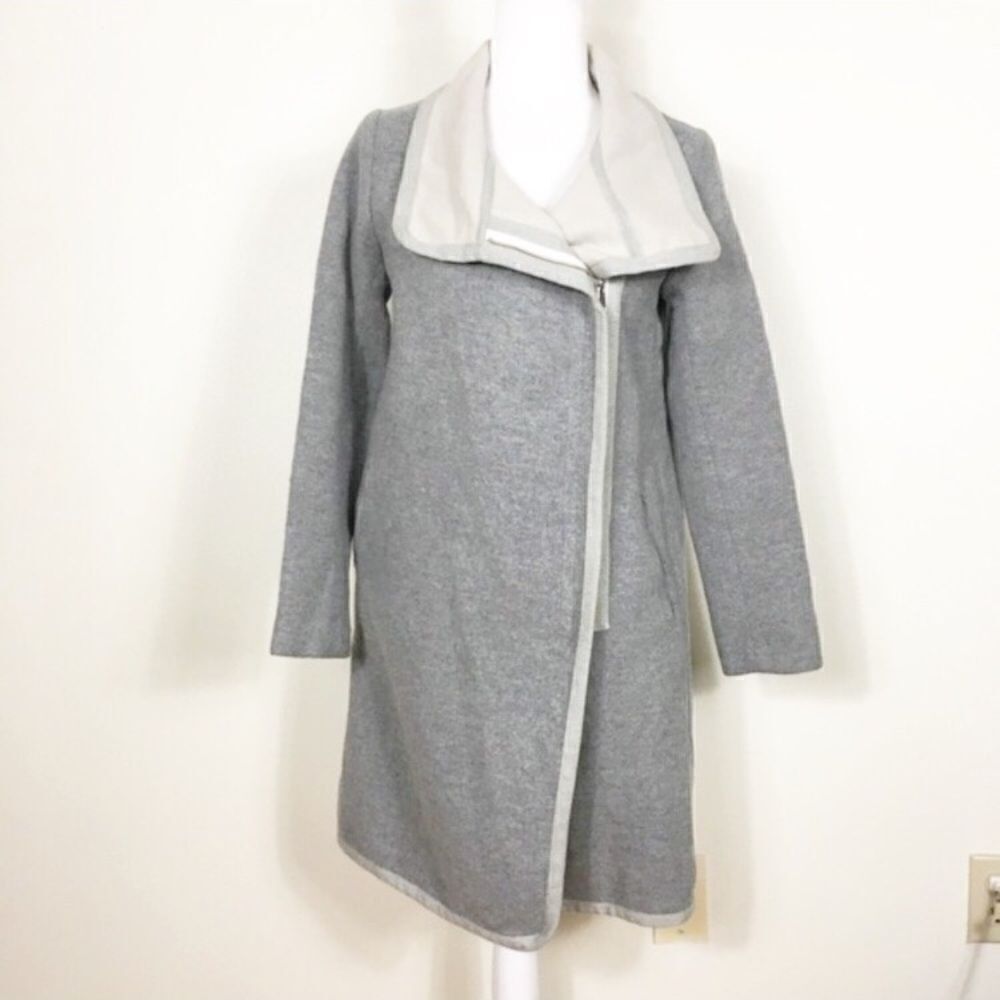 Babaton‎ Aritzia Grey Wool Long Winter Coat Women’s XS